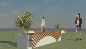 3D model best outdoor seating