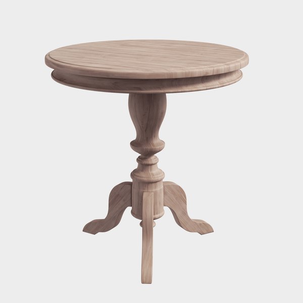 Darwin Pedestal Table Wood 3d, Birch Lane End Tables Round
