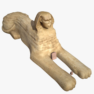 3D great sphinx giza