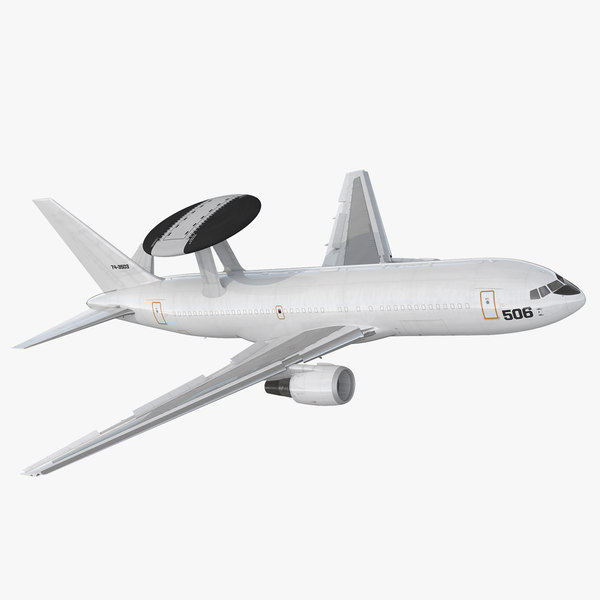 3D boeing e767 awacs rigged