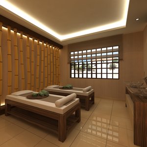 3D model scene spa massage