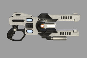 science fiction plasma gun model