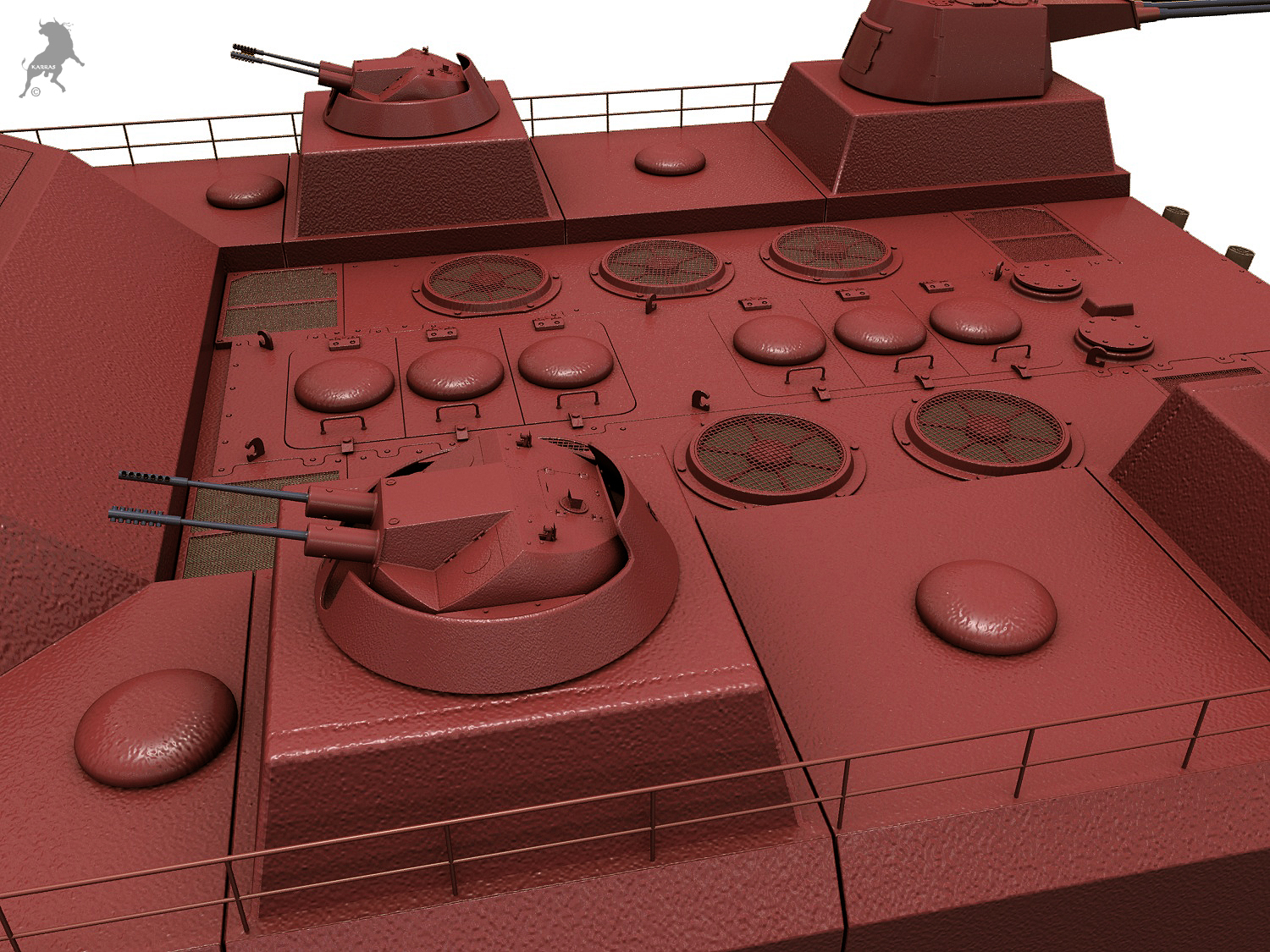 Landkreuzer p 1000 ratte 3D - TurboSquid 1292369