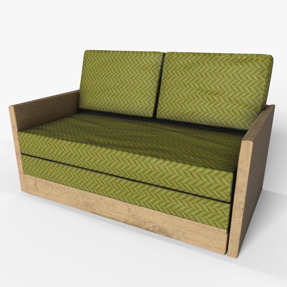 Wooden 2 Seater Couch