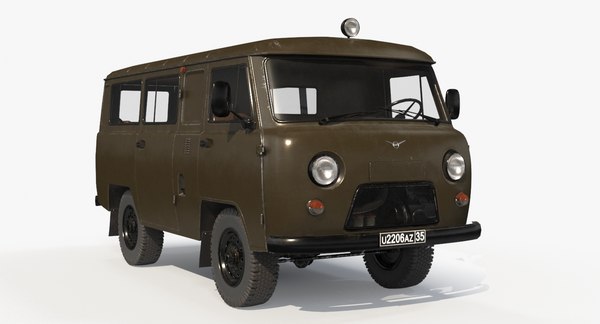 3d Uaz 26 Military Model Turbosquid