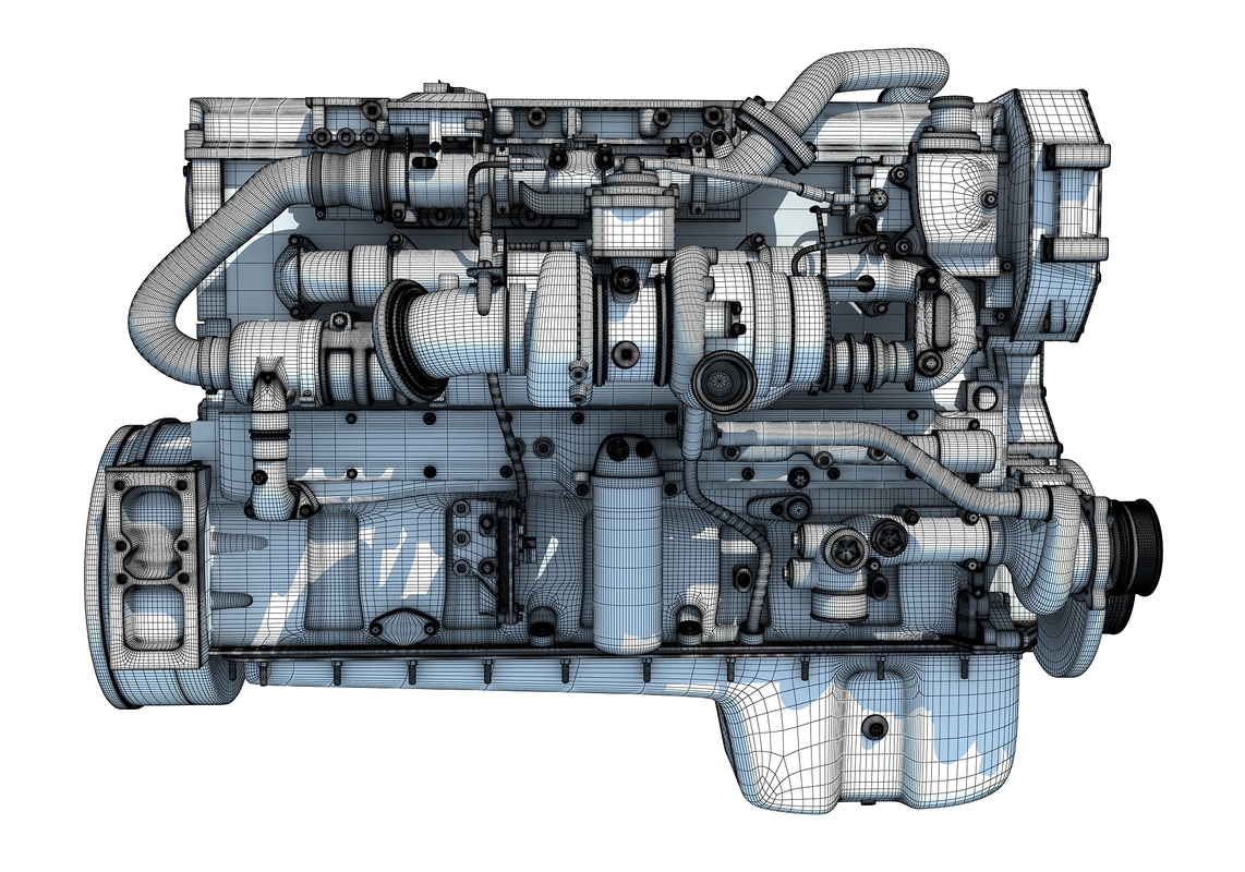 Cummins x15 truck engine 3D - TurboSquid 1292624