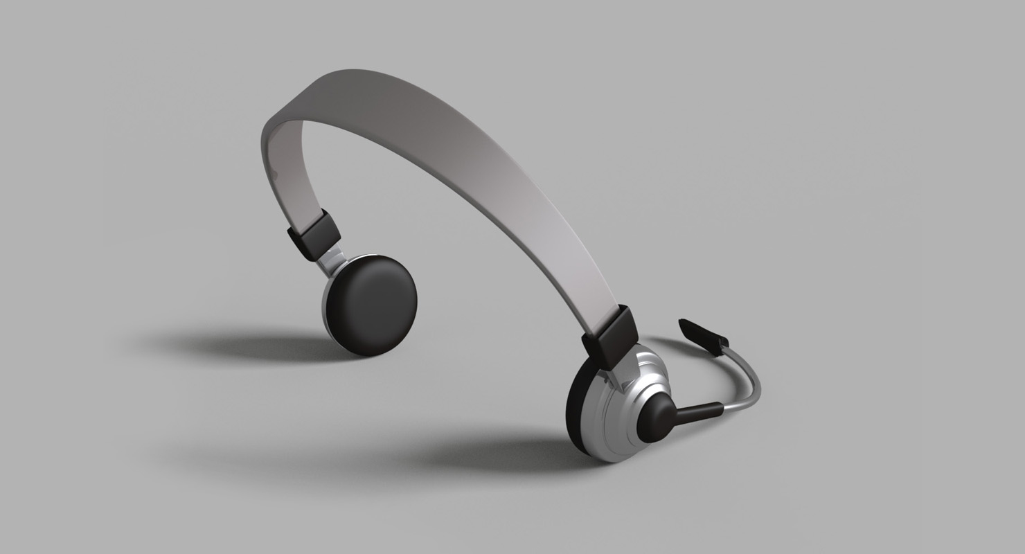 3d model stylized headset