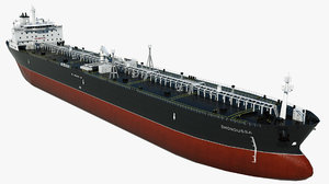 crude oil tanker dhonoussa 3D model