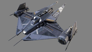 spaceship space 3D model