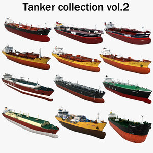 3D oil tankers 2 model
