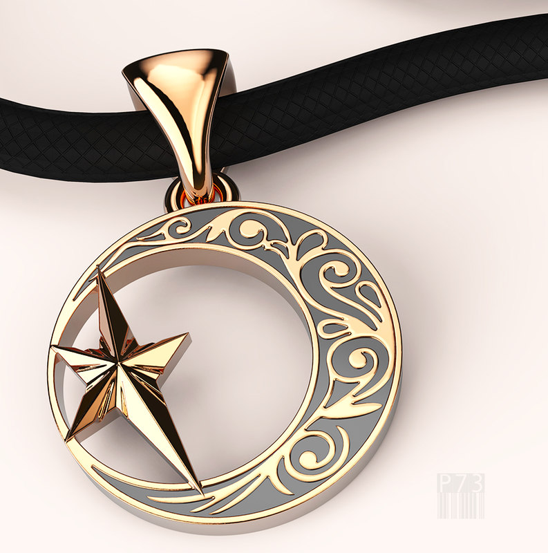 3D muslim pendant model - TurboSquid 
