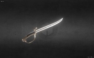 sword cutlass 3D model