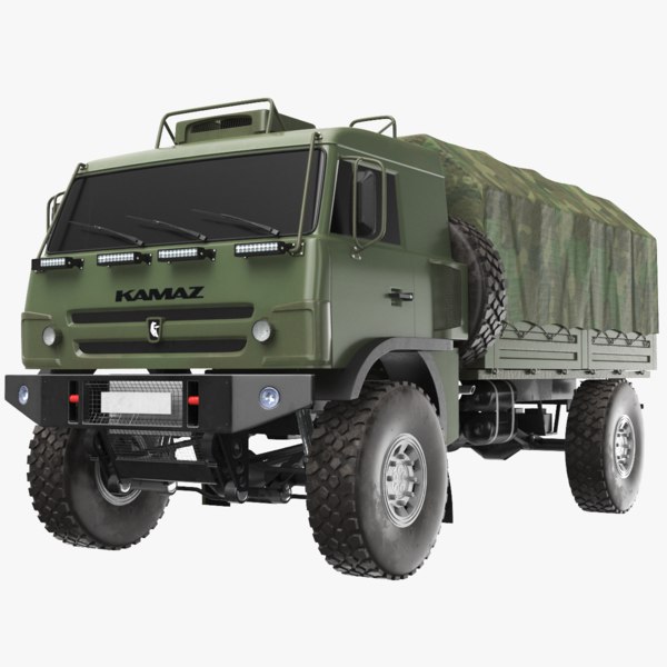 3D model military truck