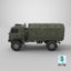 3D model military truck