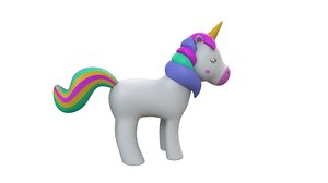 unicorn 3D model