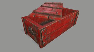 3D old chest