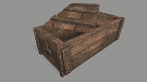 3D old chest model