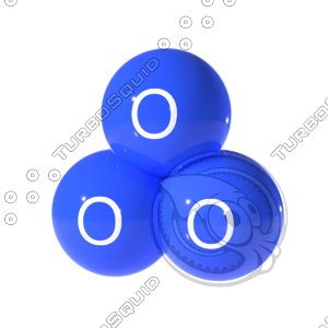 ozone molecule 3D