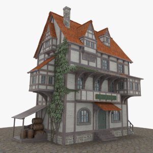 medieval house 3D model