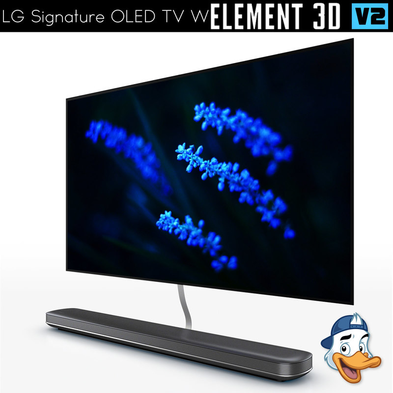 3D lg signature oled tv TurboSquid 1292987