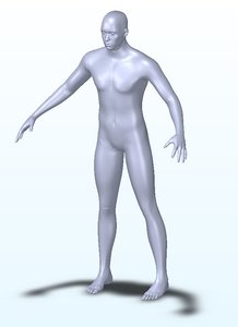 3D male human dummy