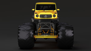monster truck mercedes amg 3D model