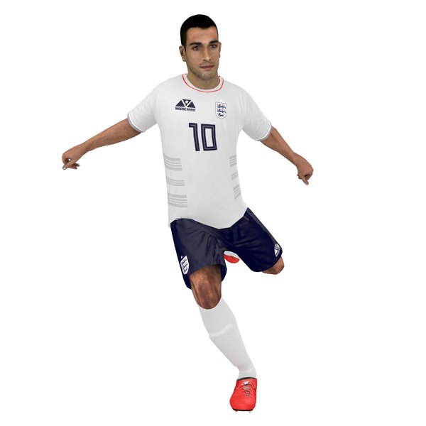 rigged soccer player 2018 3D