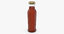 barbecue sauce glass bottle 3D model