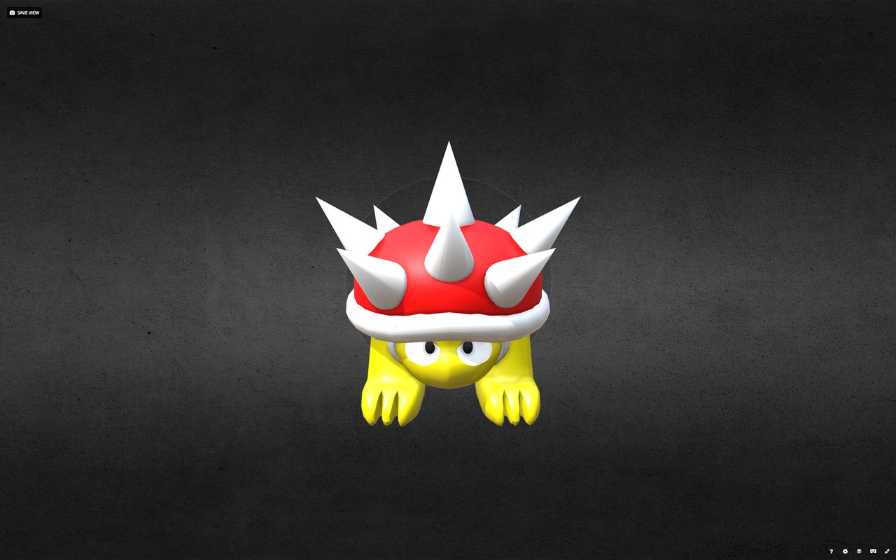 Free spiny super mario bros 3D - TurboSquid 1293515