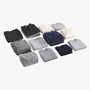 3D realistic folded clothes