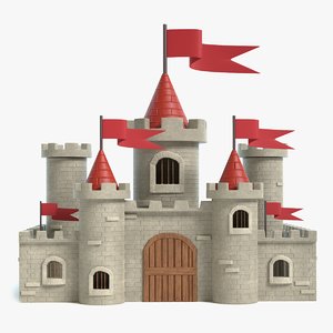 cartoon castle 3D model