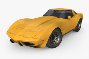 3D chevrolet corvette 1978 model