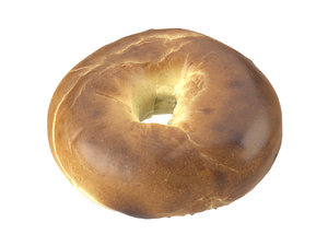 3D photorealistic scanned bagel