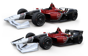 3D indycar honda road course