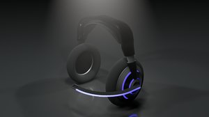headphones bluetooth gaming 3D model