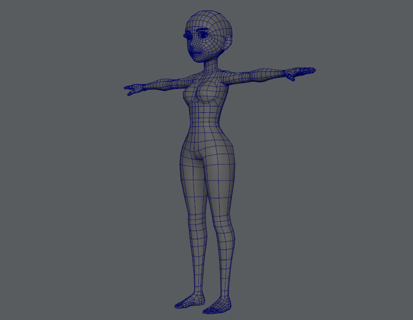 Base character woman 3D model - TurboSquid 1293909