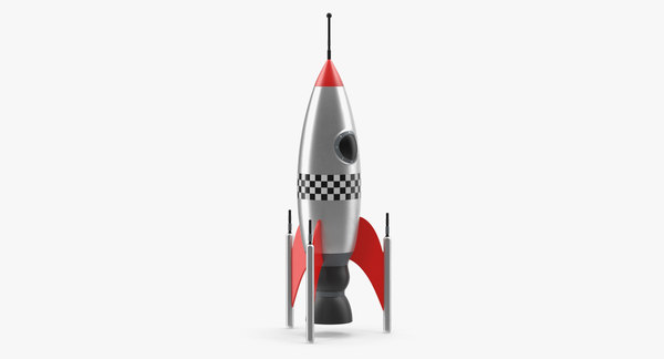 빈티지 장난감 로켓 3D 모델 - TurboSquid 