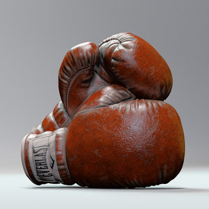 boxing gloves everlast 3D model