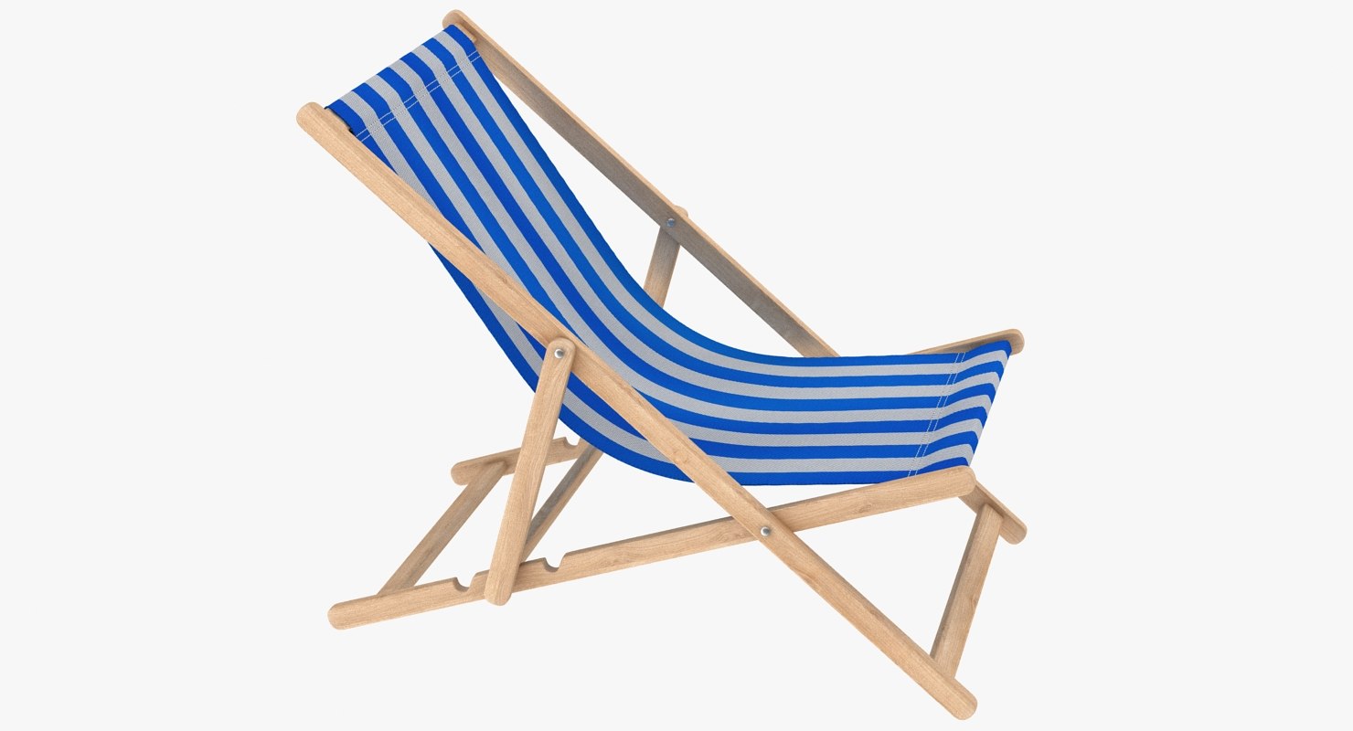3D beach chair model - TurboSquid 1294521