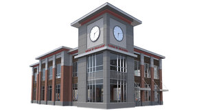 3D commercial office building