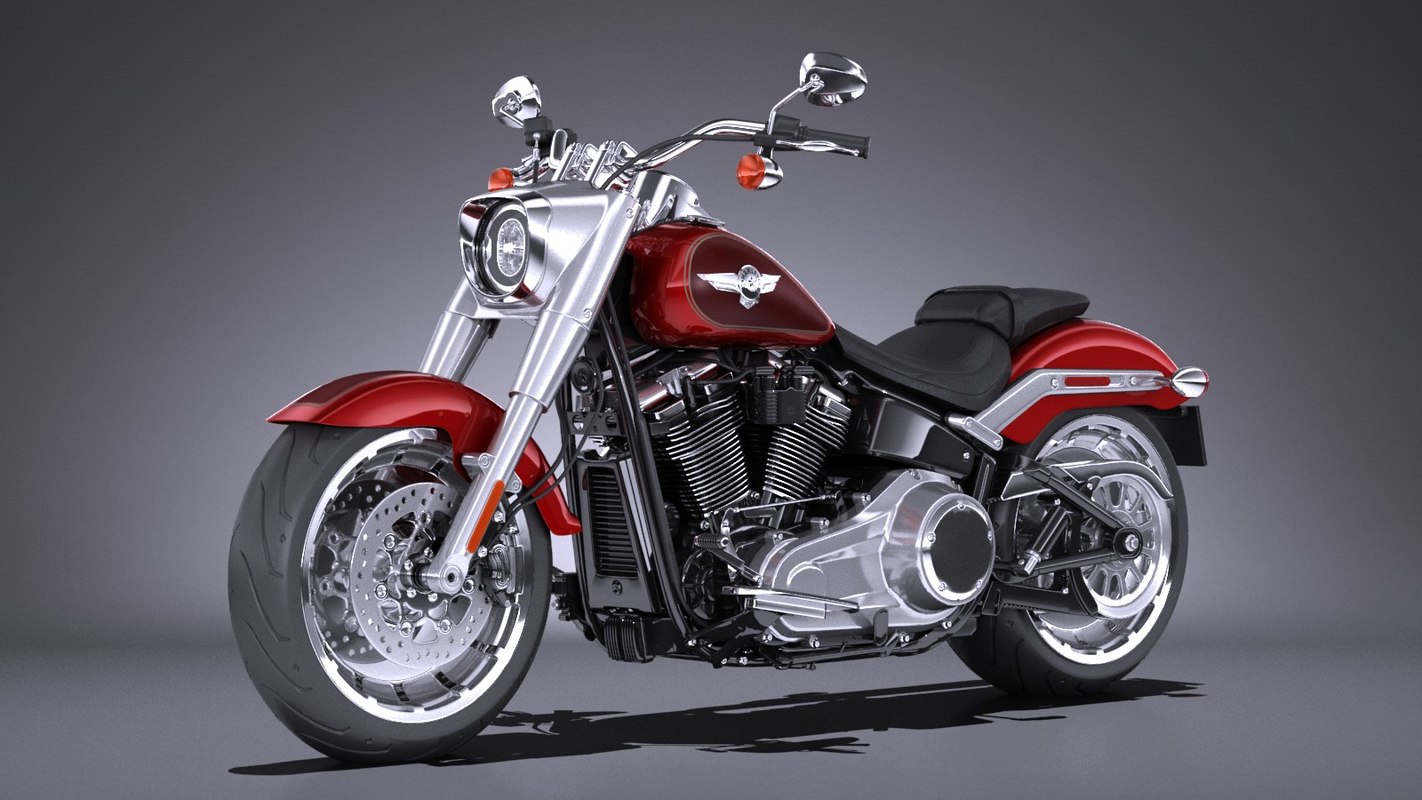 Harley Davidson Fat Boy 3d Model Turbosquid 1294692