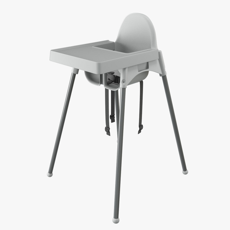 3D model ikea antilop highchair tray TurboSquid 1294753