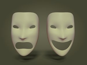 theater mask 3D model