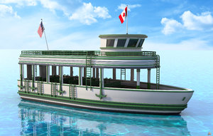 recreational ship 3D model