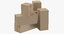 cardboard boxes model