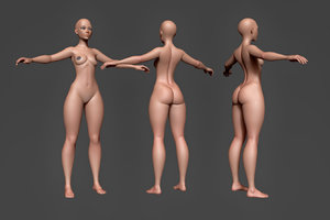 female body base 3D model