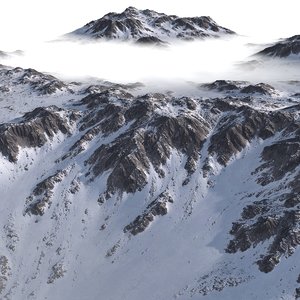 snowy terrain 3D