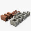 3D bricks debris model