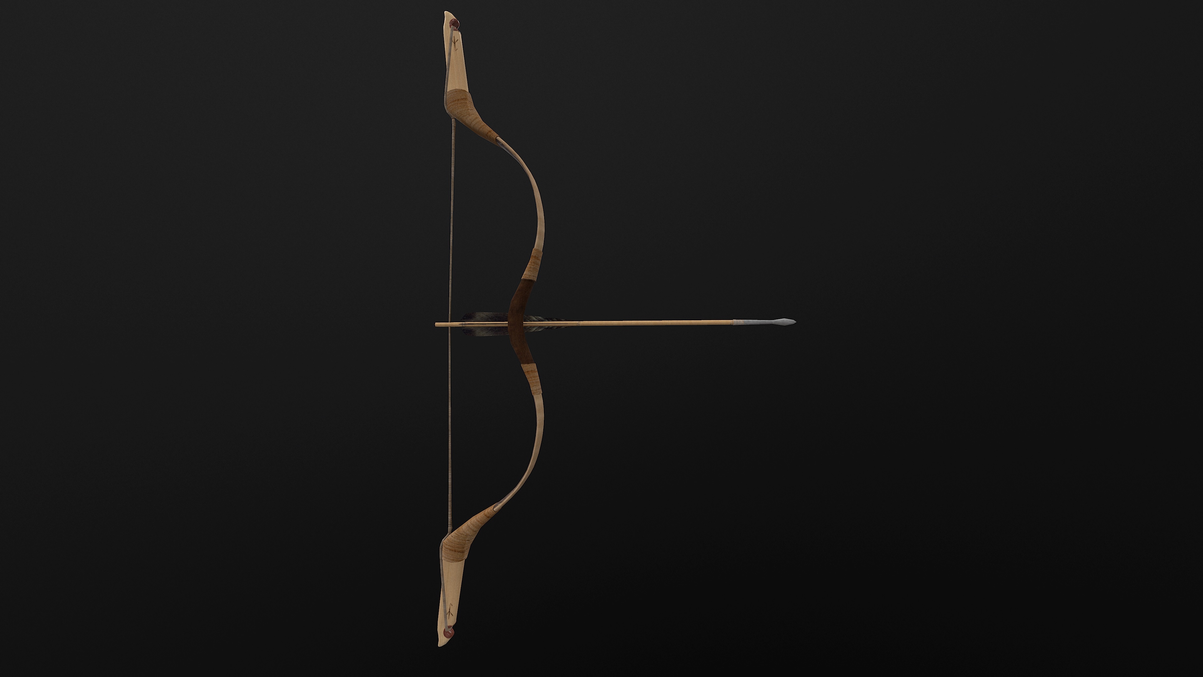 3D mongolian bow composite TurboSquid 1295287