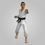 karate fighter 3D model